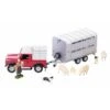 Britains 43138 - Land Rover Defender 90 Met Aanhanger, Boer En Schapen 1:32