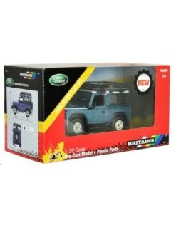 Britains 43217 - Land Rover Defender Met Roof Rack En Lier 1:32 -Speelgoedwinkel britains britains 43217 land rover defender met ro 6