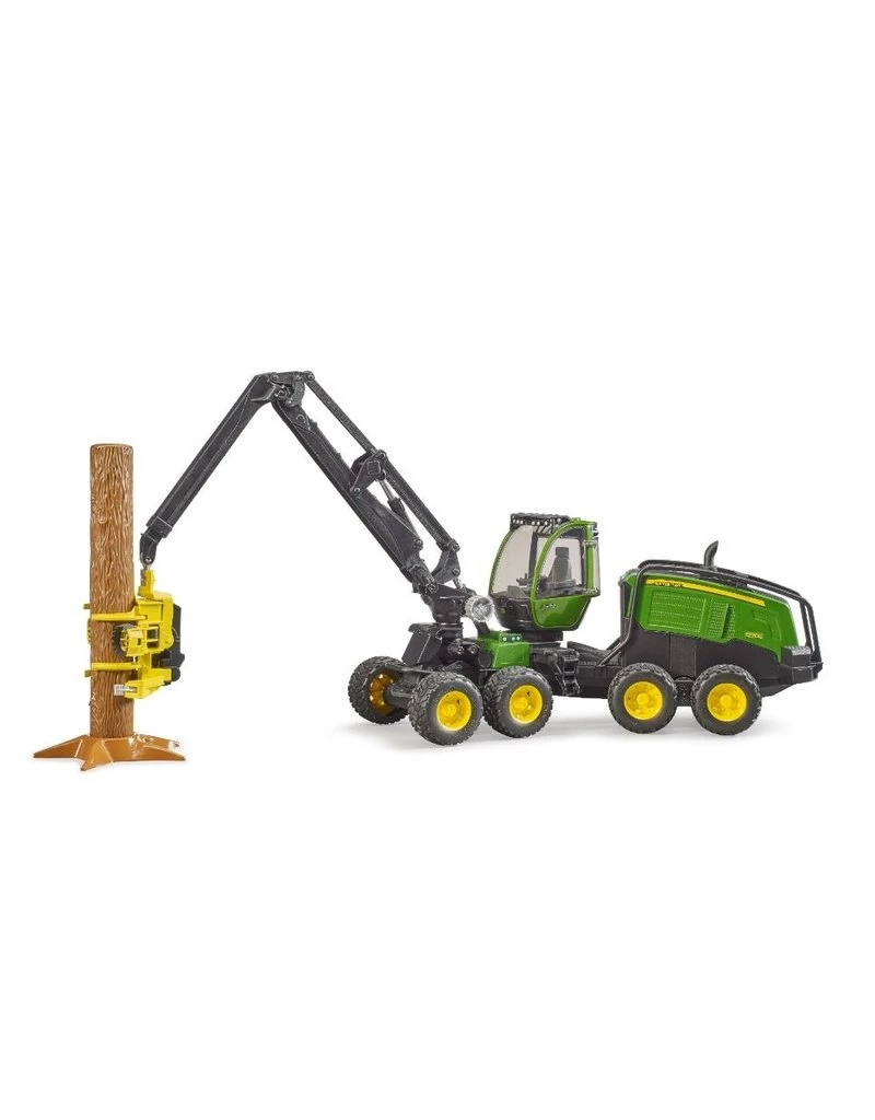Bruder 2135 - John Deere 1270 G Oogster Met Boomstam 3 Bruder 2135 - John Deere 1270 G Oogster Met Boomstam