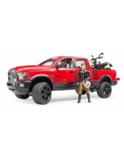 Bruder 2502 - RAM 25 Power Wagon Met Ducati Motor En Berijder -Speelgoedwinkel bruder bruder 2502 ram 25 power wagon met ducati m 4