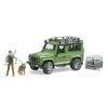 Bruder 2587 - Land Rover Defender Station Wagon Met Boswachter En Hond -Speelgoedwinkel bruder bruder 2587 land rover defender station wag