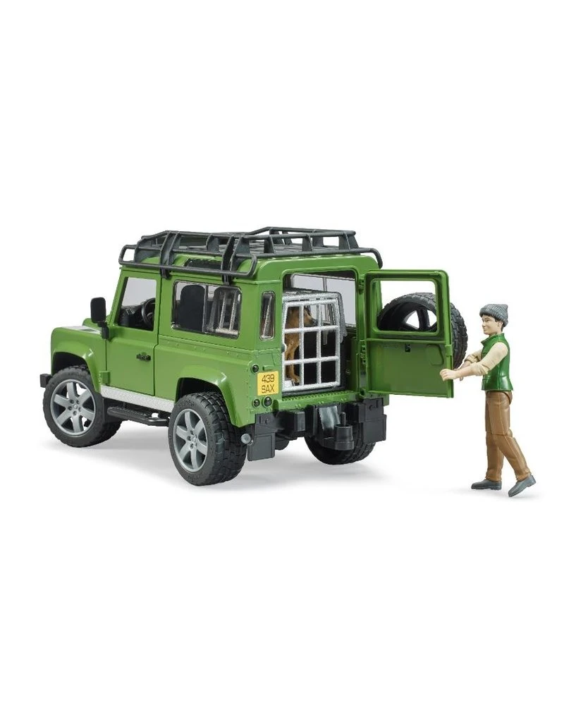 Bruder 2587 - Land Rover Defender Station Wagon Met Boswachter En Hond 6 Bruder 2587 - Land Rover Defender Station Wagon Met Boswachter En Hond - Afbeelding 4