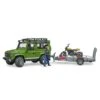 Bruder 2589 - Land Rover Defender Met Aanhanger En Scrambler Ducati -Speelgoedwinkel bruder bruder 2589 land rover defender met aanhang
