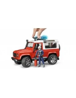 Bruder 2596 - Land Rover Defender Stationwagen - Brandweerauto En Brandweerman 12 Bruder 2596 - Land Rover Defender Stationwagen - Brandweerauto En Brandweerman -Speelgoedwinkel bruder bruder 2596 land rover defender stationwage 4