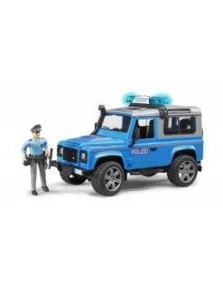 Bruder 2597 - Land Rover Defender Stationwagen - Politieauto En Politie Agent