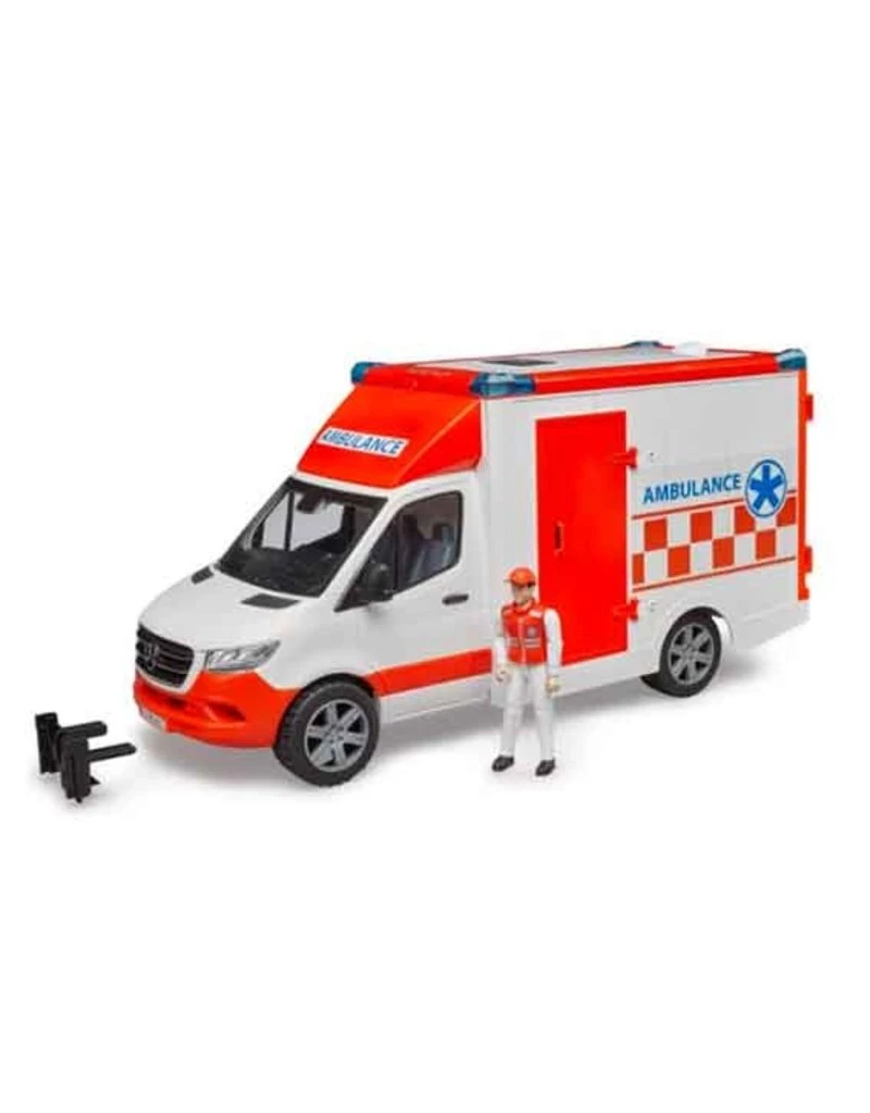 Bruder 2676 - MB Sprinter Ambulance Met Chauffeur 3 Bruder 2676 - MB Sprinter Ambulance Met Chauffeur