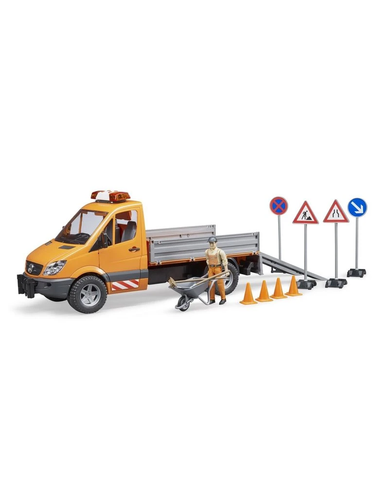 Bruder 2677 - MB Sprinter Wegwerk En Accessoires 4 Bruder 2677 - MB Sprinter Wegwerk En Accessoires - Afbeelding 2