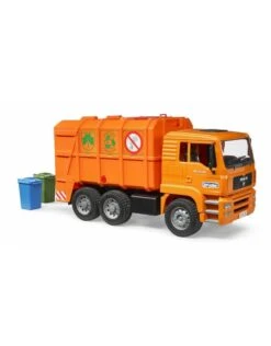 Bruder 2760 - MAN Vuilniswagen (oranje) -Speelgoedwinkel bruder bruder 2760 man vuilniswagen oranje 1