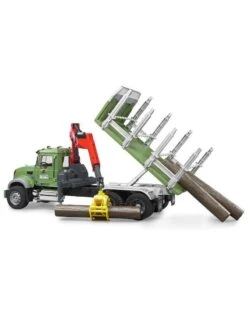 Bruder 2824 - Mack Granite Houttransporter Met Laadkraan En Bomen -Speelgoedwinkel bruder bruder 2824 mack granite houttransporter me 2