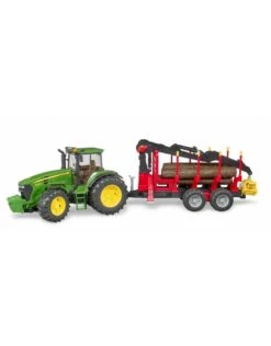 Bruder 3054 - John Deere 7930 Met Bomentrailer En 4 Boomstammen -Speelgoedwinkel bruder bruder 3054 john deere 7930 met bomentraile 2