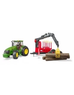 Bruder 3054 - John Deere 7930 Met Bomentrailer En 4 Boomstammen -Speelgoedwinkel bruder bruder 3054 john deere 7930 met bomentraile 3