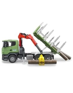 Bruder 3524 - Scania Houttransporter Met Kraan En 3 Boomstammen -Speelgoedwinkel bruder bruder 3524 scania houttransporter met kraa 2
