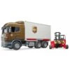 Bruder 3581 - Scania R-vrachtwagen UPS Met Heftruck -Speelgoedwinkel bruder bruder 3581 scania r vrachtwagen ups met he