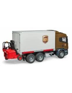 Bruder 3581 - Scania R-vrachtwagen UPS Met Heftruck -Speelgoedwinkel bruder bruder 3581 scania r vrachtwagen ups met he 5