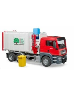 Bruder 3761 - MAN TGS Vuilniswagen (zij Lader) Incl. 2 Kliko's -Speelgoedwinkel bruder bruder 3761 man tgs vuilniswagen zij lader 4