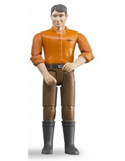 Bruder 60007 - Speelfiguur Man: Blank, Grijs, Bruine Jeans