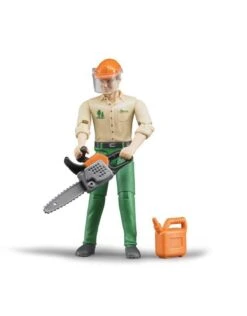 Bruder 60030 - Bosbouwarbeider Met Accessoires