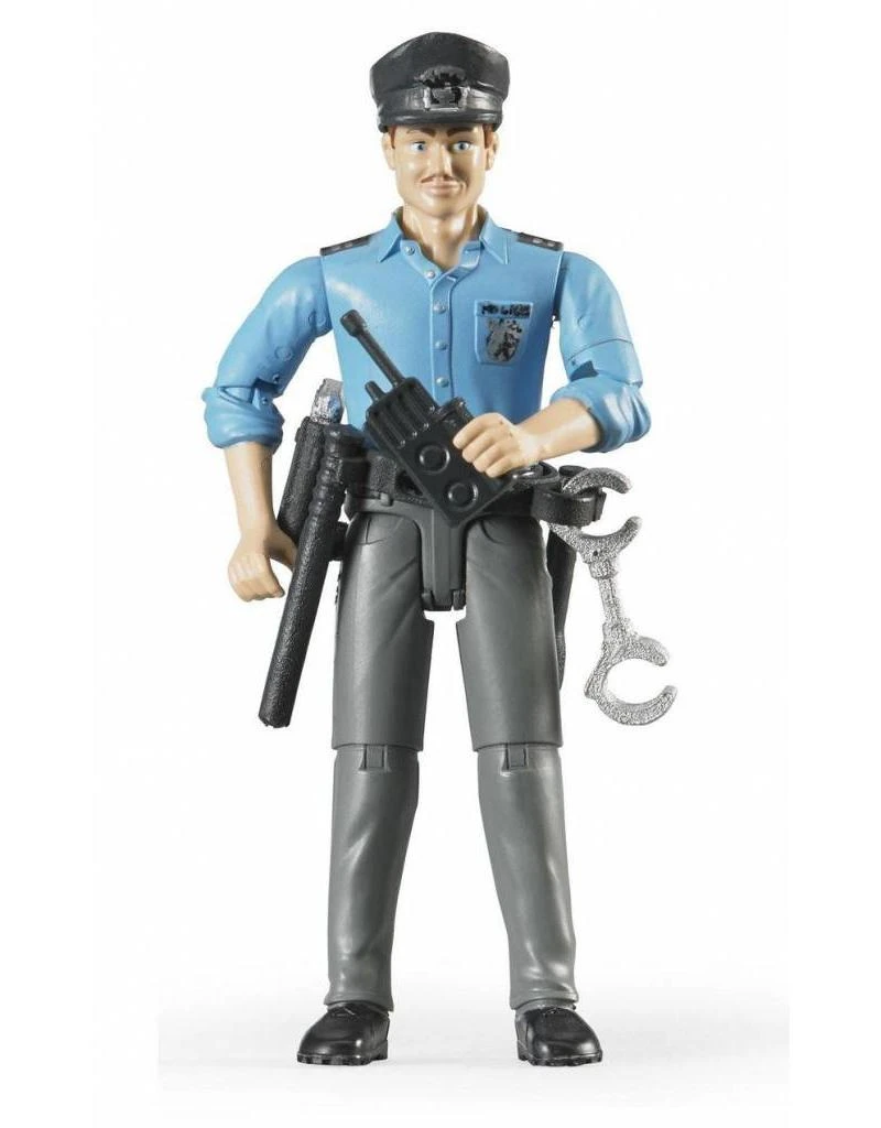 Bruder 60050 - Speelfiguur Politieman, Blank Met Toebehoren 3 Bruder 60050 - Speelfiguur Politieman, Blank Met Toebehoren