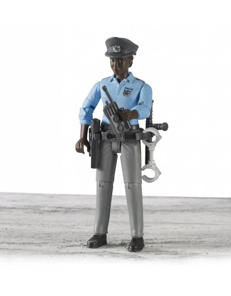 Bruder 60431 - Speelfiguur Politievrouw, Donker Met Toebehoren 5 Bruder 60431 - Speelfiguur Politievrouw, Donker Met Toebehoren - Afbeelding 3
