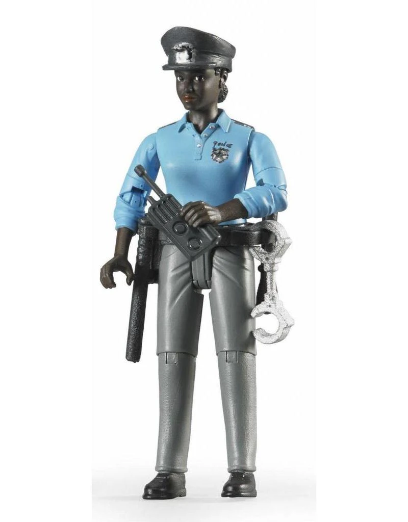 Bruder 60431 - Speelfiguur Politievrouw, Donker Met Toebehoren 3 Bruder 60431 - Speelfiguur Politievrouw, Donker Met Toebehoren