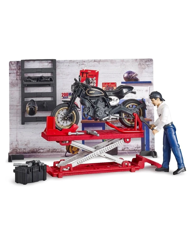 Bruder 62101 - Werkplaats Voor Motoren 6 Bruder 62101 - Werkplaats Voor Motoren - Afbeelding 4