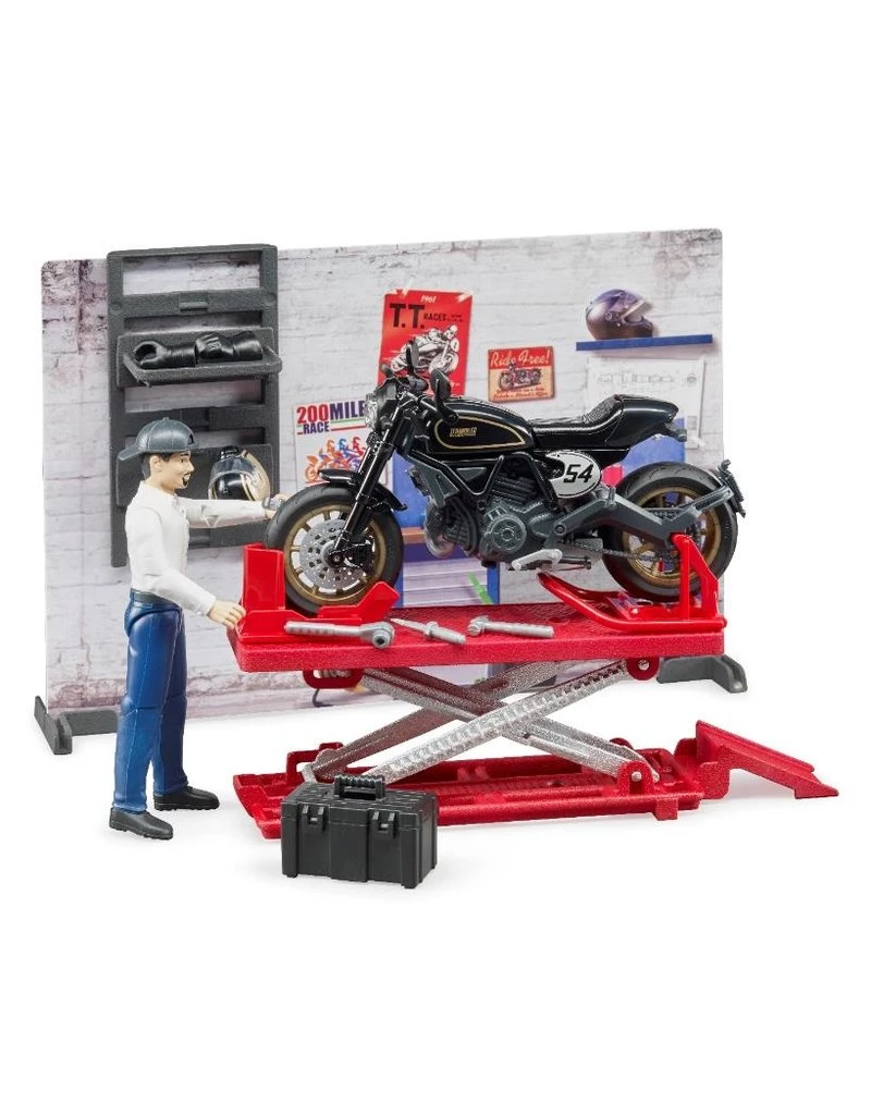 Bruder 62101 - Werkplaats Voor Motoren 3 Bruder 62101 - Werkplaats Voor Motoren