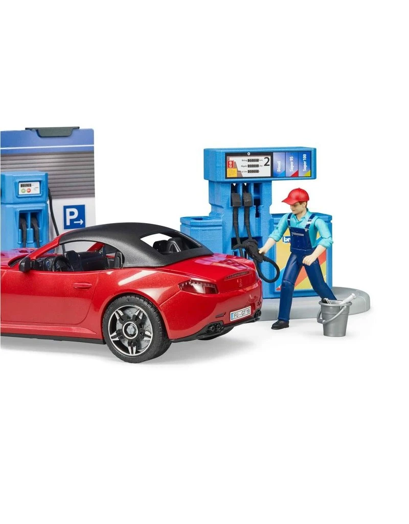 Bruder 62111 - Tankstation Met Wasplaats 7 Bruder 62111 - Tankstation Met Wasplaats - Afbeelding 5