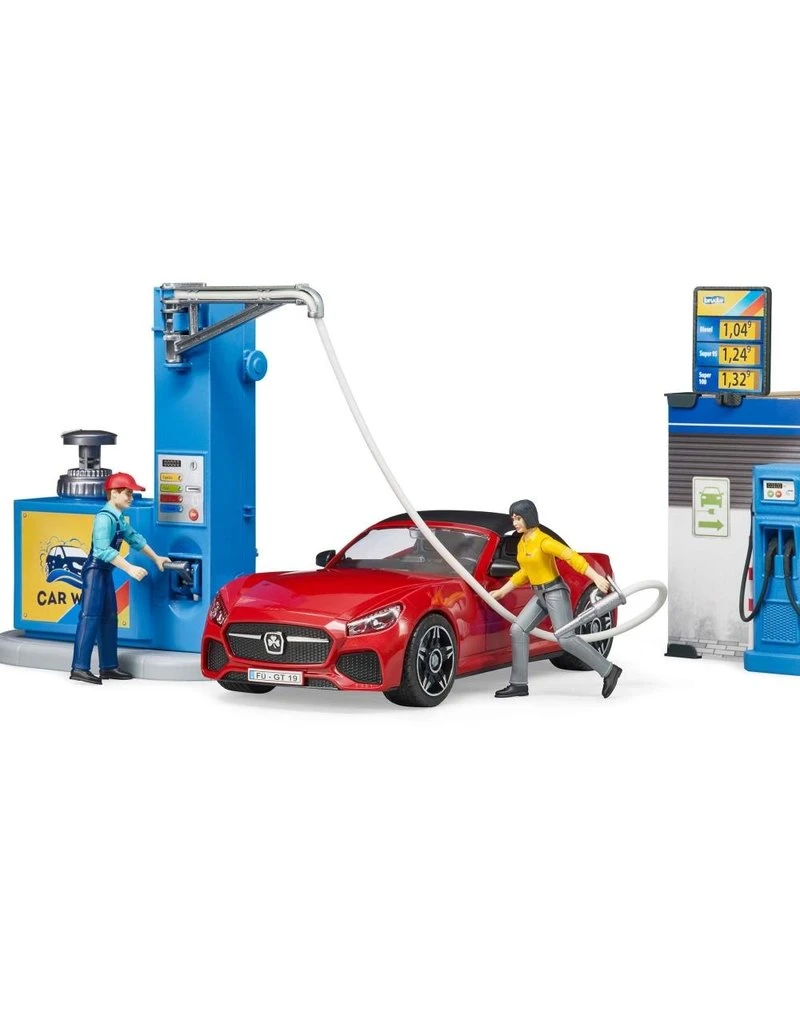 Bruder 62111 - Tankstation Met Wasplaats 8 Bruder 62111 - Tankstation Met Wasplaats - Afbeelding 6