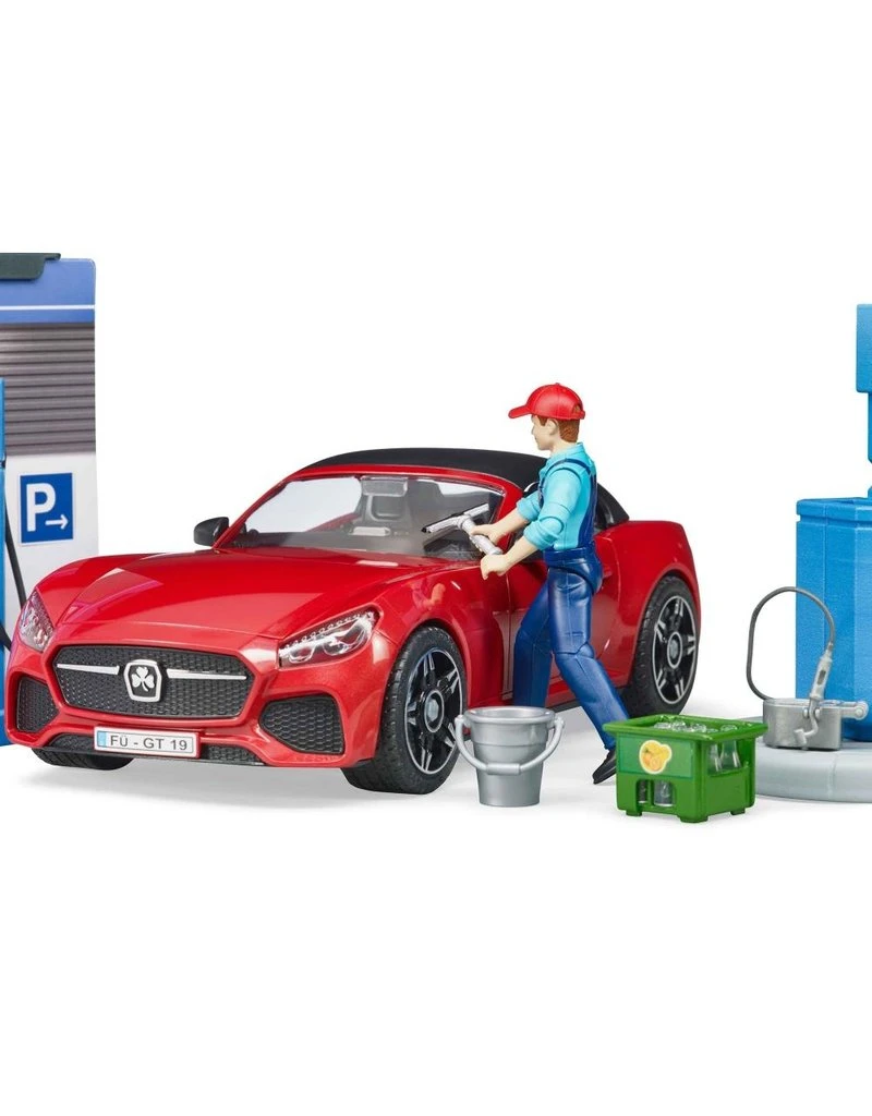 Bruder 62111 - Tankstation Met Wasplaats 9 Bruder 62111 - Tankstation Met Wasplaats - Afbeelding 7