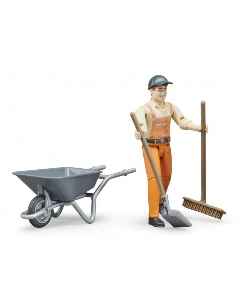 Bruder 62130 - Figurenset Weg-/ Gemeentewerker Met Accessoires 3 Bruder 62130 - Figurenset Weg-/ Gemeentewerker Met Accessoires