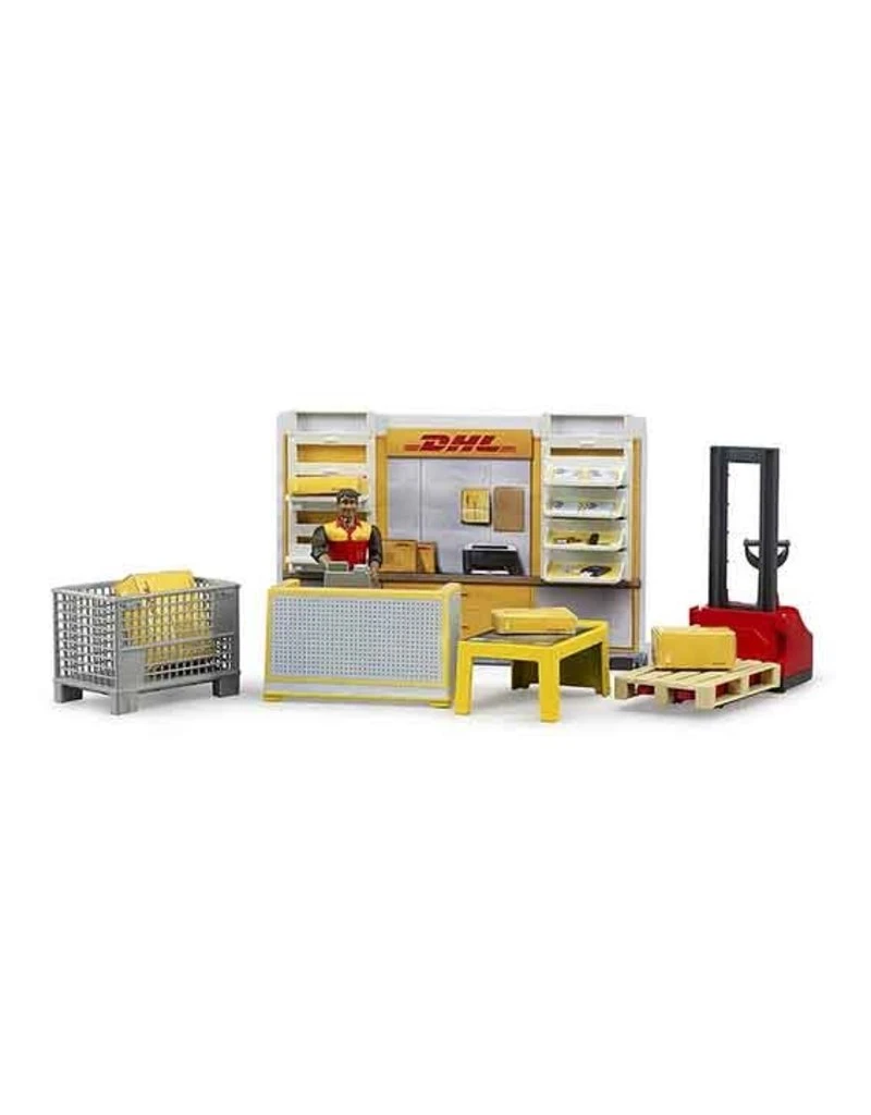 Bruder 62251 - DHL Pakketshop 4 Bruder 62251 - DHL Pakketshop - Afbeelding 2