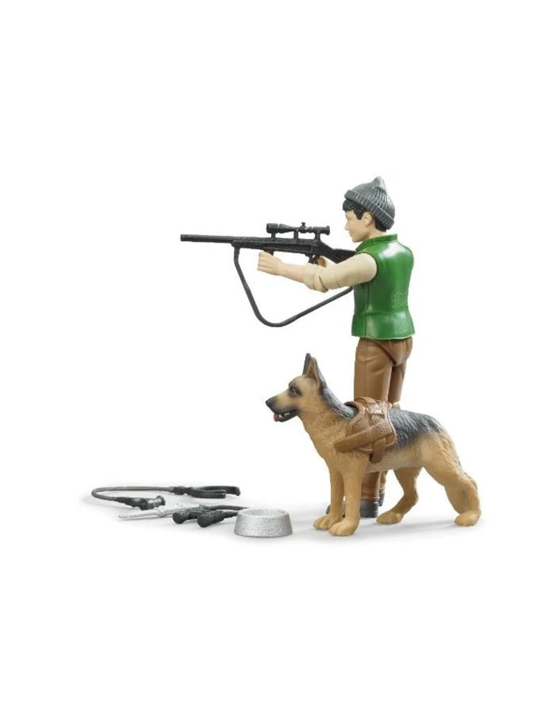 Bruder 62660 - Boswachter Speelfiguur Met Hond 7 Bruder 62660 - Boswachter Speelfiguur Met Hond - Afbeelding 5
