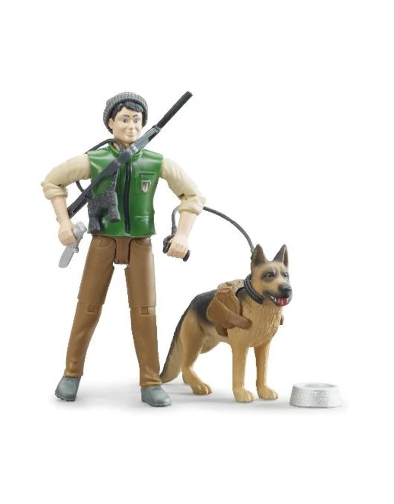 Bruder 62660 - Boswachter Speelfiguur Met Hond 3 Bruder 62660 - Boswachter Speelfiguur Met Hond