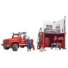 Bruder 62701 - Brandweerkazerne Met Land Rover Defender -Speelgoedwinkel bruder bruder 62701 brandweerkazerne met land rove