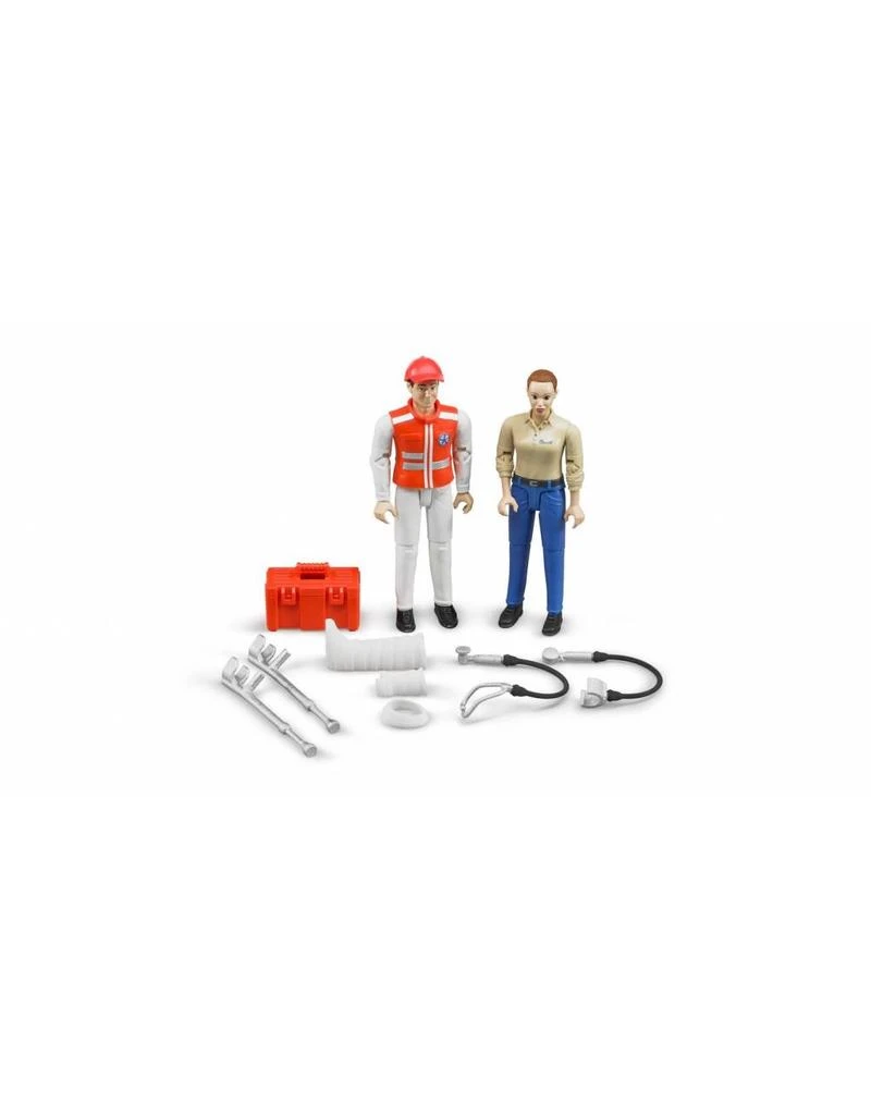 Bruder 62710 - Figurenset: Ambulance Broeder Met Patient En Accessoires 4 Bruder 62710 - Figurenset: Ambulance Broeder Met Patient En Accessoires - Afbeelding 2