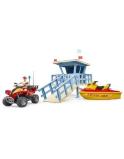 Bruder 62780 - Strandwacht Met Toren, Quad En Jetski -Speelgoedwinkel bruder bruder 62780 strandwacht met toren quad en 3