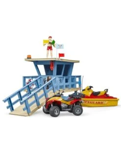 Bruder 62780 - Strandwacht Met Toren, Quad En Jetski -Speelgoedwinkel bruder bruder 62780 strandwacht met toren quad en 5