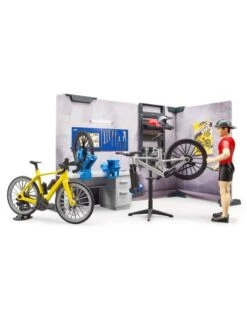 Bruder 63120 - Fietsenwinkel Met Werkplaats -Speelgoedwinkel bruder bruder 63120 fietsenwinkel met werkplaats 1