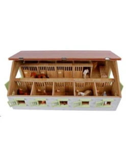 Kids Globe 610188 - Paardenstal Met 9 Boxen 1:32 -Speelgoedwinkel kids globe 610188 paardenstal met 9 boxen 132 2
