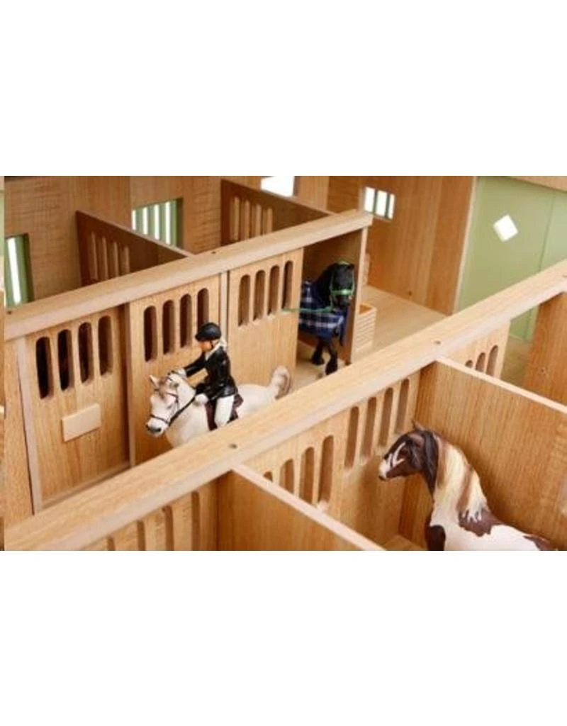 Kids Globe 610189 - Paardenstal Met 7 Boxen 1:24 Wit/roze (geschikt Voor Schleich) 6 Kids Globe 610189 - Paardenstal Met 7 Boxen 1:24 Wit/roze (geschikt Voor Schleich) - Afbeelding 4