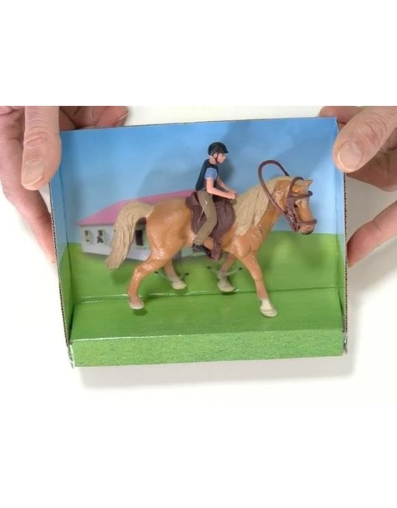 Kids Globe 640078A - Paard (lichtbruin) Met Amazone 1:24 (geschikt Voor SCHLEICH) 4 Kids Globe 640078A - Paard (lichtbruin) Met Amazone 1:24 (geschikt Voor SCHLEICH) - Afbeelding 2