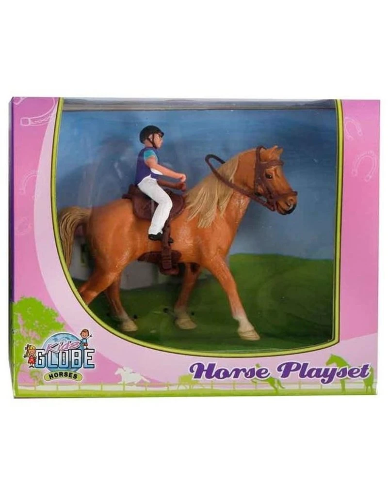 Kids Globe 640078A - Paard (lichtbruin) Met Amazone 1:24 (geschikt Voor SCHLEICH) 3 Kids Globe 640078A - Paard (lichtbruin) Met Amazone 1:24 (geschikt Voor SCHLEICH)