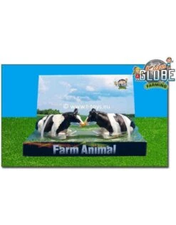Kids Globe 571872 - Liggende Koeien Zwartbont (1:32 / Siku)