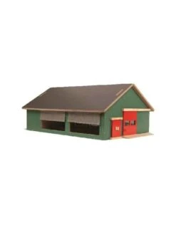 Kids Globe 610250 - Stal Met Windbreekgaas (1:32 / Siku) -Speelgoedwinkel kids globe kids globe 610250 stal met windbreekgaa 2