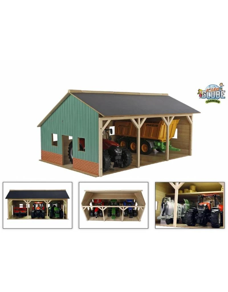 Kids Globe 610340 - Tractorloods Voor 3 Tractoren (1:16 / Bruder) 3 Kids Globe 610340 - Tractorloods Voor 3 Tractoren (1:16 / Bruder)
