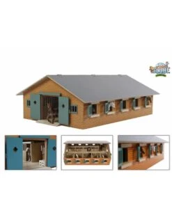 Kids Globe 610544 - Paardenstal Met 9 Paardenboxen (1:32)