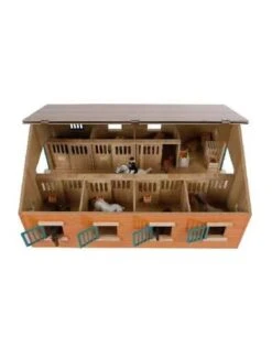 Kids Globe 610595 - Paardenstal Met 7 Boxen (1:24) GESCHIKT Voor SCHLEICH!! -Speelgoedwinkel kids globe kids globe 610595 paardenstal met 7 box 2