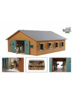 Kids Globe 610595 - Paardenstal Met 7 Boxen (1:24) GESCHIKT Voor SCHLEICH!!