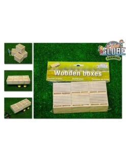 Kids Globe 610611- Houten Palletboxen / Aardappelkisten 6 Stuks (1:32 / Siku)