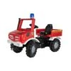 Rolly Toys 038220 - Brandweer Unimog Met 2 Versnellingen En Rem